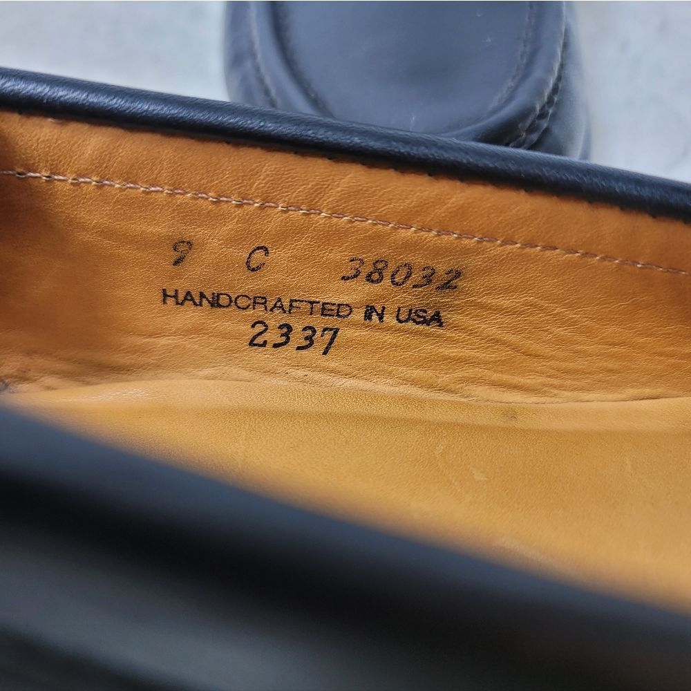 Chippewa Black Leather Horsebit Loafers Shoes Men’s 9C Handcrafted USA 2337 - Picture 9 of 11